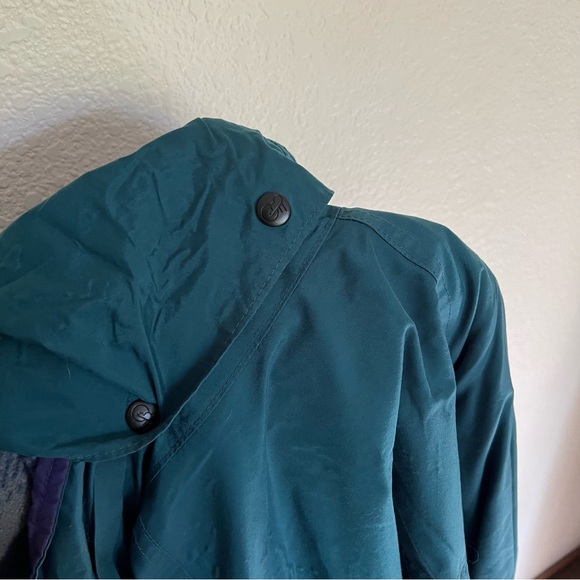 Vintage Solstice Women's Microshed Size WM Hooded Rainwear Ski Jacket Teal Color - Picture 5 of 13